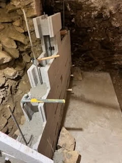 mur en parpaing