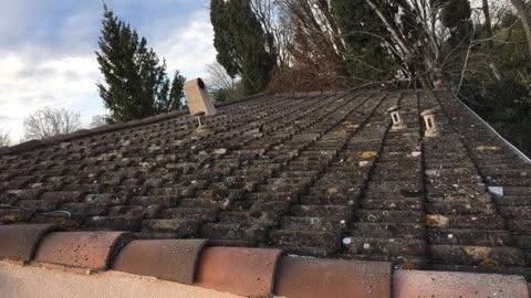 nettoyage de toiture avant